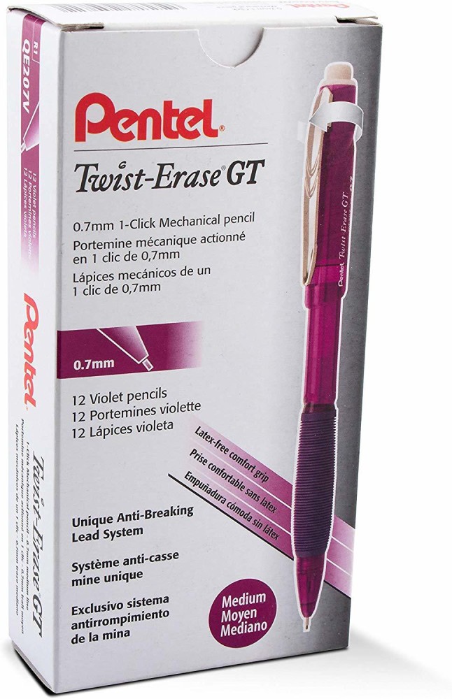 PENTEL Twist-Erase GT, 0.7mm, Mechanical Pencil Transparent