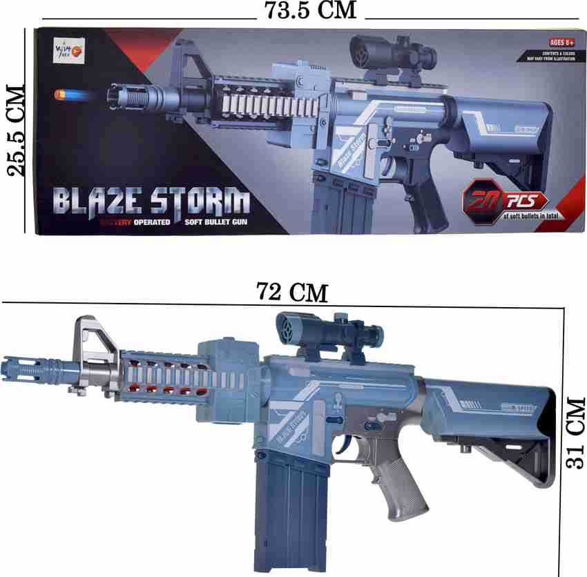 WISHKEY Battery Operated Blaze Storm Soft Bullet Dart Automatic