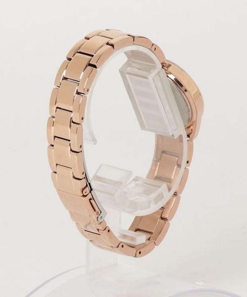 GUESS Rose Gold Tone Case Rose Gold Tone Stainless Steel Watch