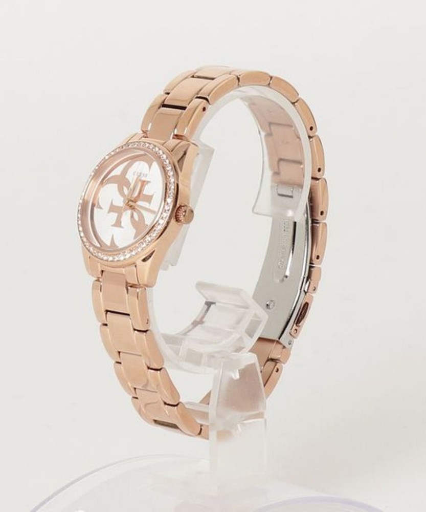 GUESS Rose Gold Tone Case Rose Gold Tone Stainless Steel Watch