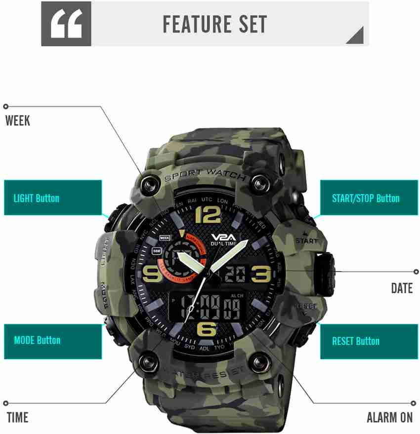 Analog watch top with countdown timer