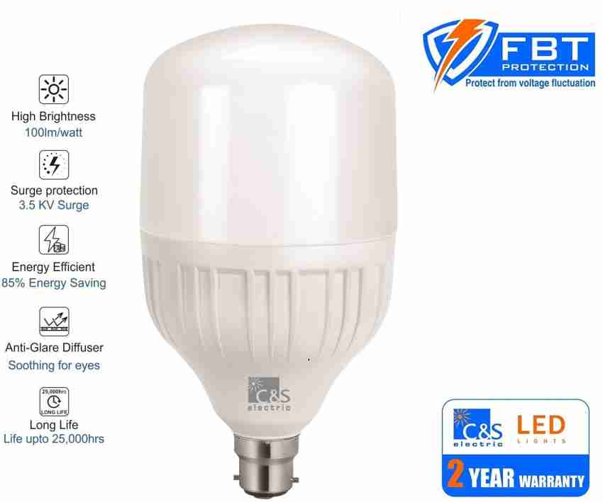 C&S ELECTRIC 30 W Standard B22 LED Bulb Price in India - Buy C&S