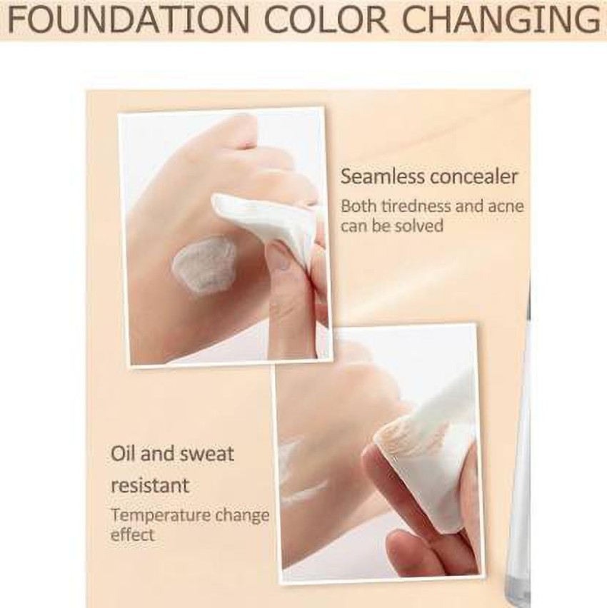 White Foundation Color Changing
