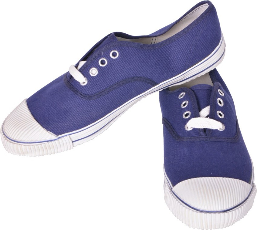 Blue canvas 2025 school shoes