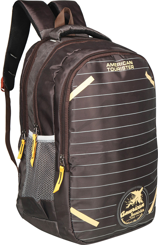 AMERICAN TOURISTER Backpack with Rain Cover for Boys and Girls 30 L Laptop Backpack Brown Price in India Flipkart