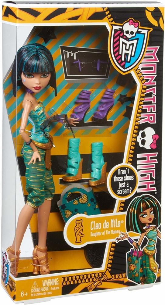 MONSTER HIGH Mattel Cleo De Nile Doll & Shoe Collection - Mattel