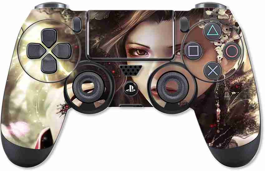 Printed Anime Nature Girl Skin For PS4 Controller With Matte