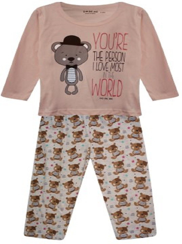 DoreMe Kids Nightwear Girls Printed Fleece Blend Price in India Buy DoreMe Kids Nightwear Girls Printed Fleece Blend online at Flipkart
