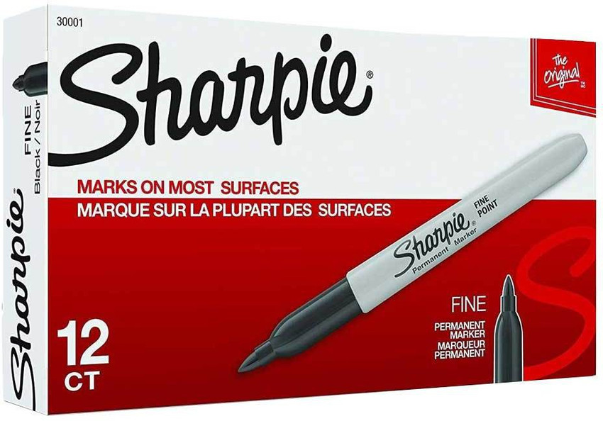 Flipkart Sharpie Permanent Markers Fine Point Black 30001