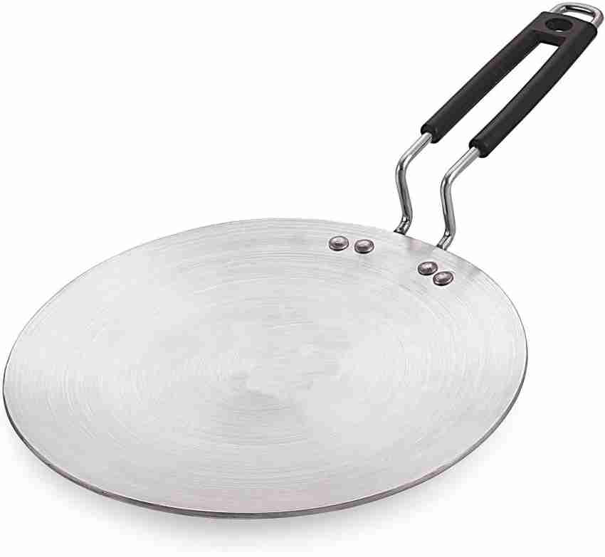 Wonderchef Hard Anodized Indian Cooking Roti Tawa with Riveted Handle;  25cm; Grey