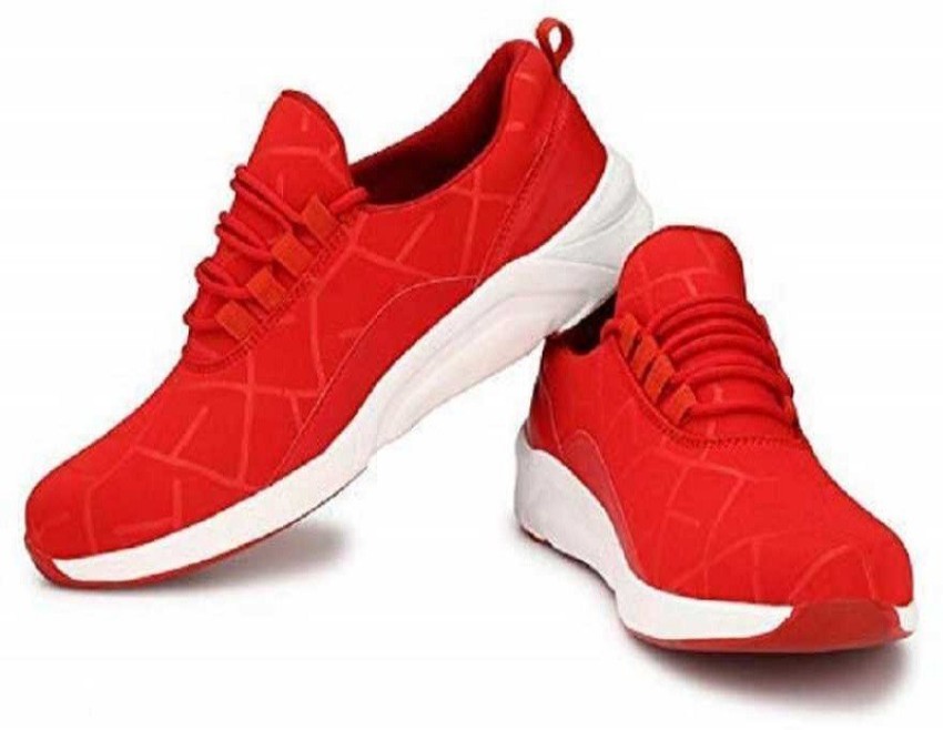 Sports shoes clearance in red colour