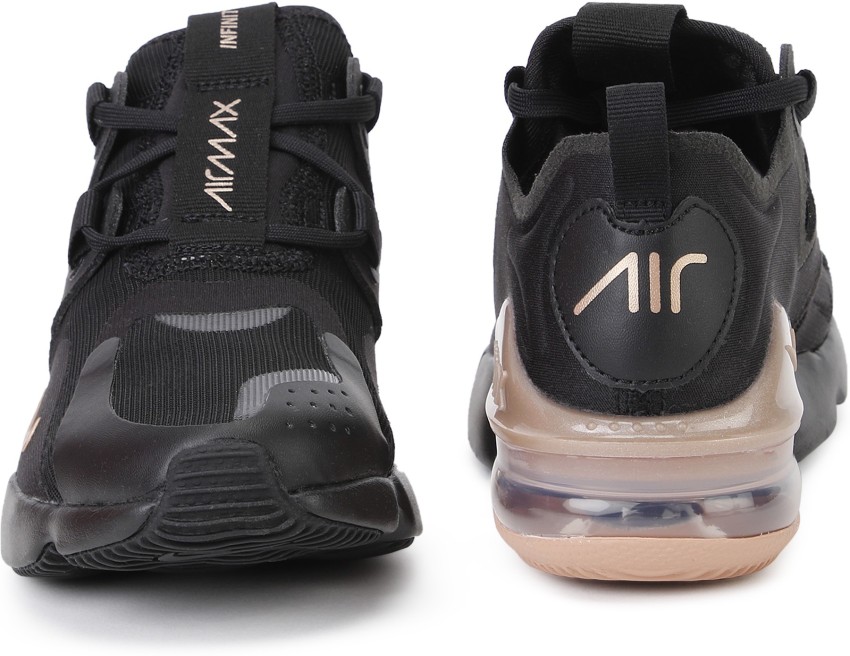 Nike air max infinity black and hot sale rose gold