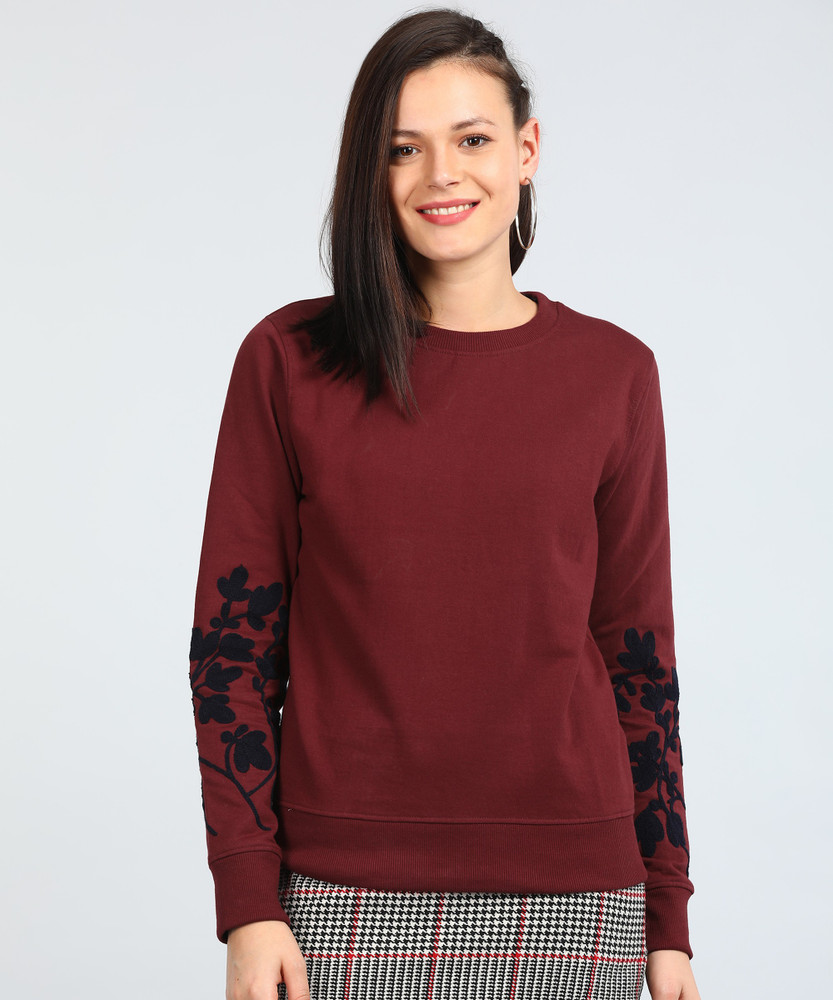 Tokyo Talkies Full Sleeve Solid Women Sweatshirt - Buy Tokyo Talkies Full  Sleeve Solid Women Sweatshirt Online at Best Prices in India | Flipkart.com
