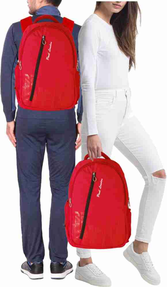 Paul London Pixel 35 L Laptop Backpack Red Price in India Flipkart