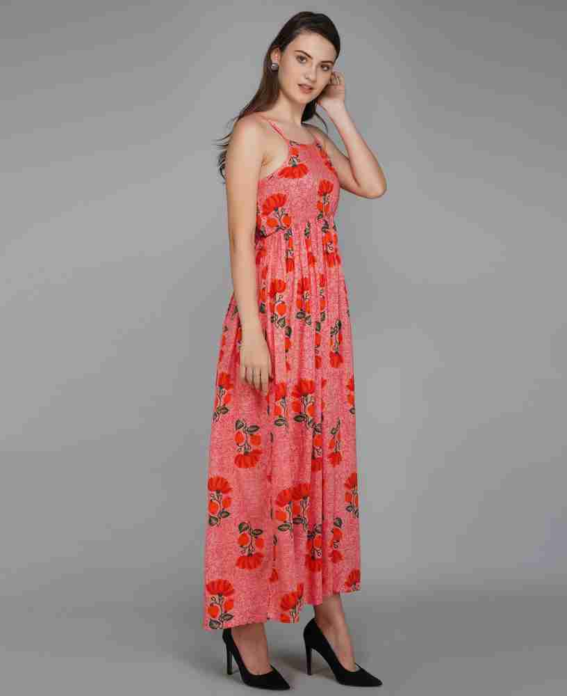 METRO FASHION Women Maxi Red Dress Buy METRO FASHION Women Maxi Red Dress Online at Best Prices in India Flipkart