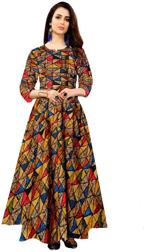 Mudrika women's on sale maxi multicolor dress