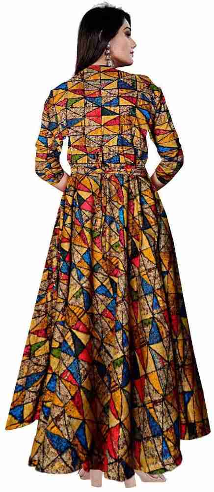 MUDRIKA Women Maxi Multicolor Dress Buy MUDRIKA Women Maxi