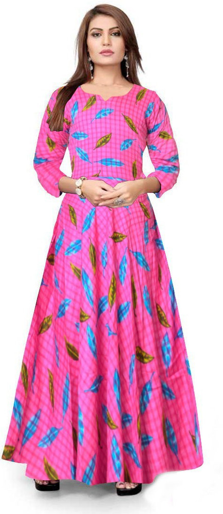 JWF Women Gown Pink Dress Buy JWF Women Gown Pink Dress Online at Best Prices in India Flipkart