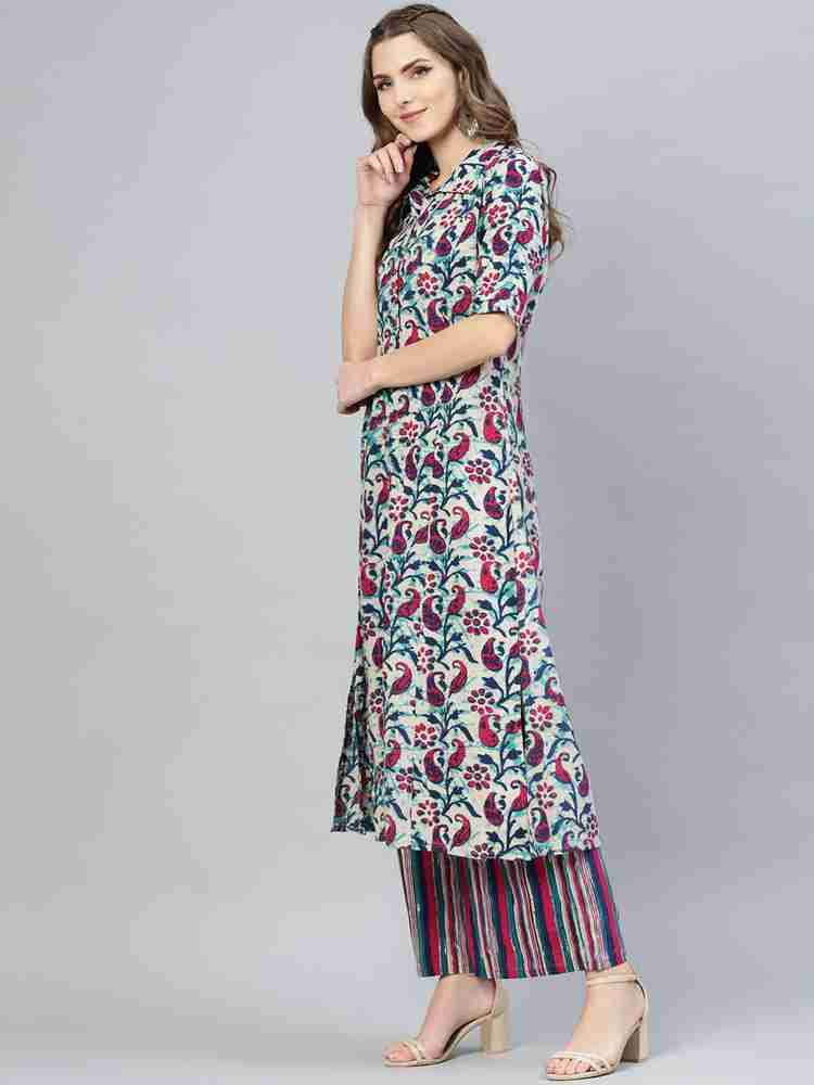 AKS Women Kurti Palazzo Set Buy AKS Women Kurti Palazzo Set Online at Best Prices in India Flipkart