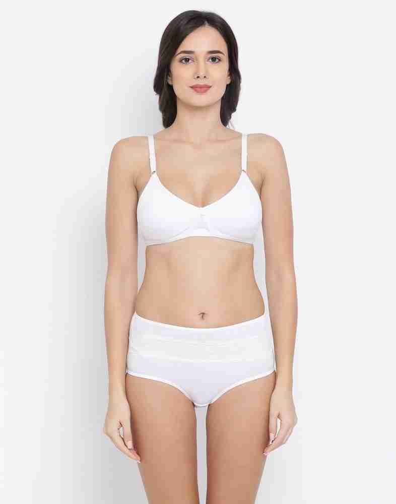 Buy online White Cotton Bra And Panty Set from lingerie for Women by Madam  for ₹490 at 65% off