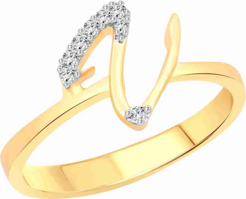 V name deals gold ring