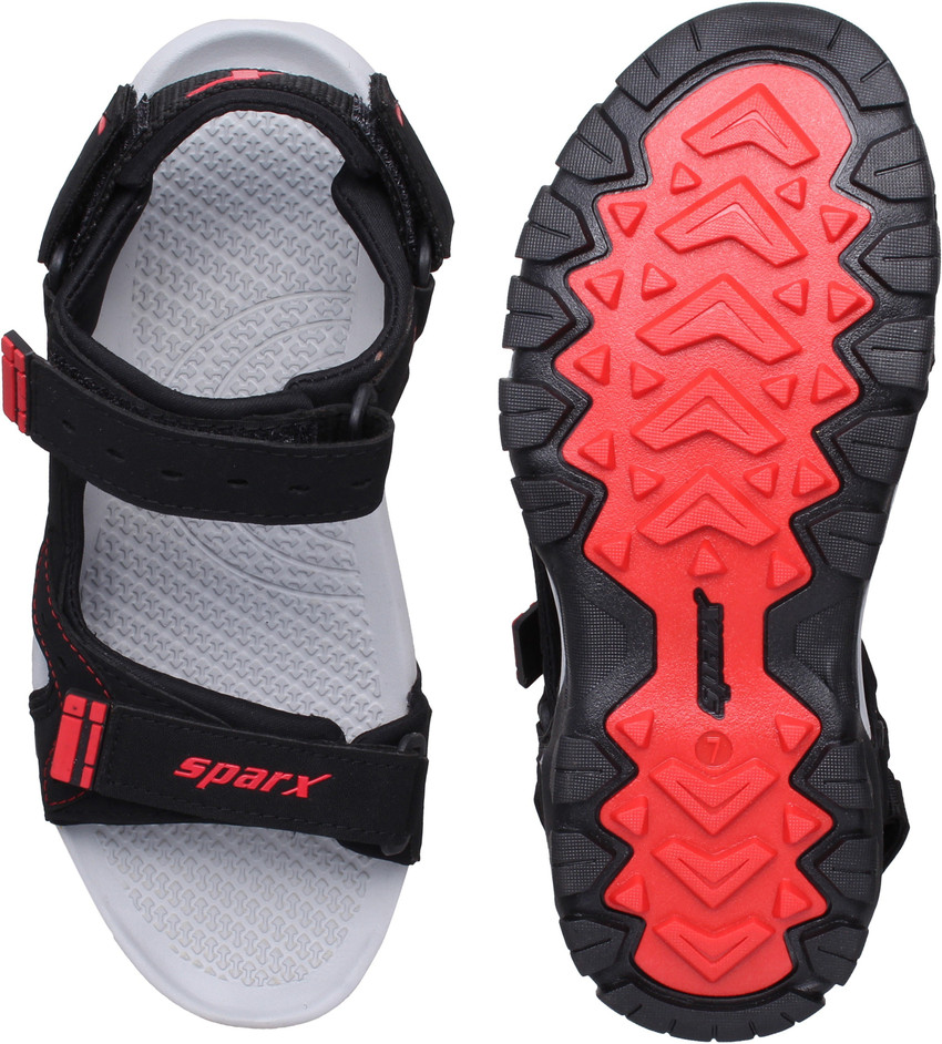Sparx Sparx Men SS 483 Black Red Floater Sandals Men Black Red