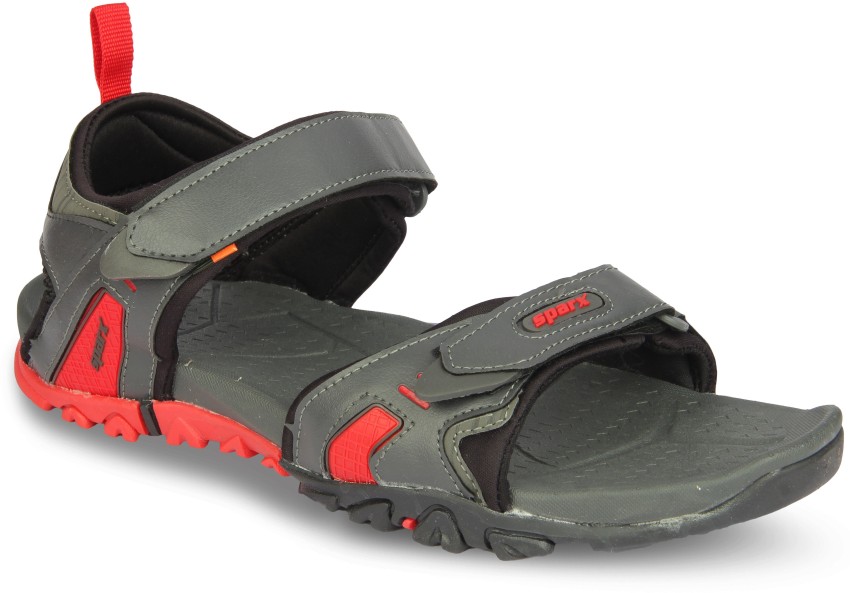 Sparx SS 484 Men Grey Red Sandals