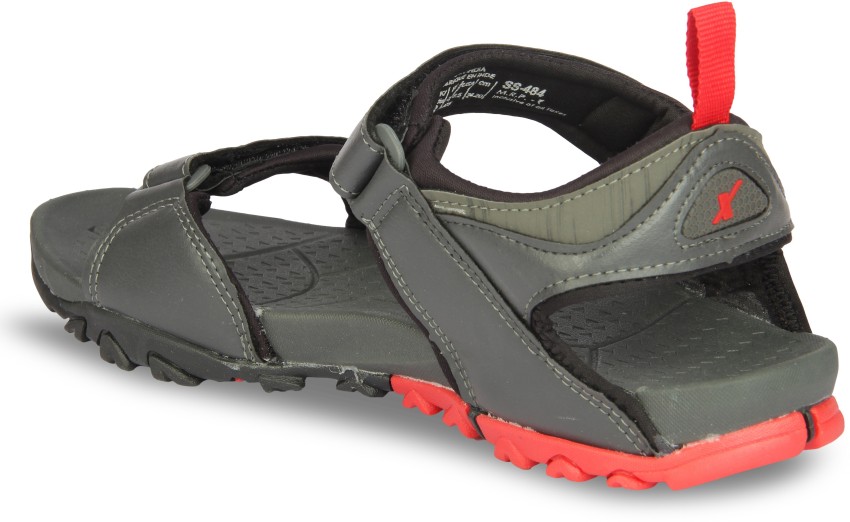 Sparx SS 484 Men Grey Red Sandals