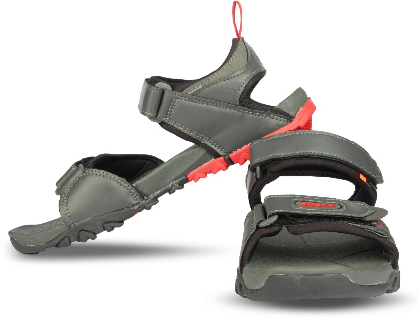 Sparx SS 484 Men Grey Red Sandals