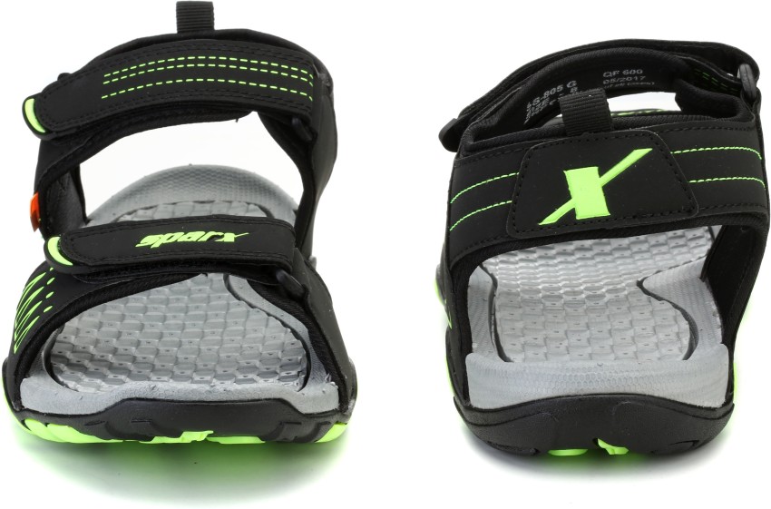 Sparx SS 805 Men Black Green Sports Sandals