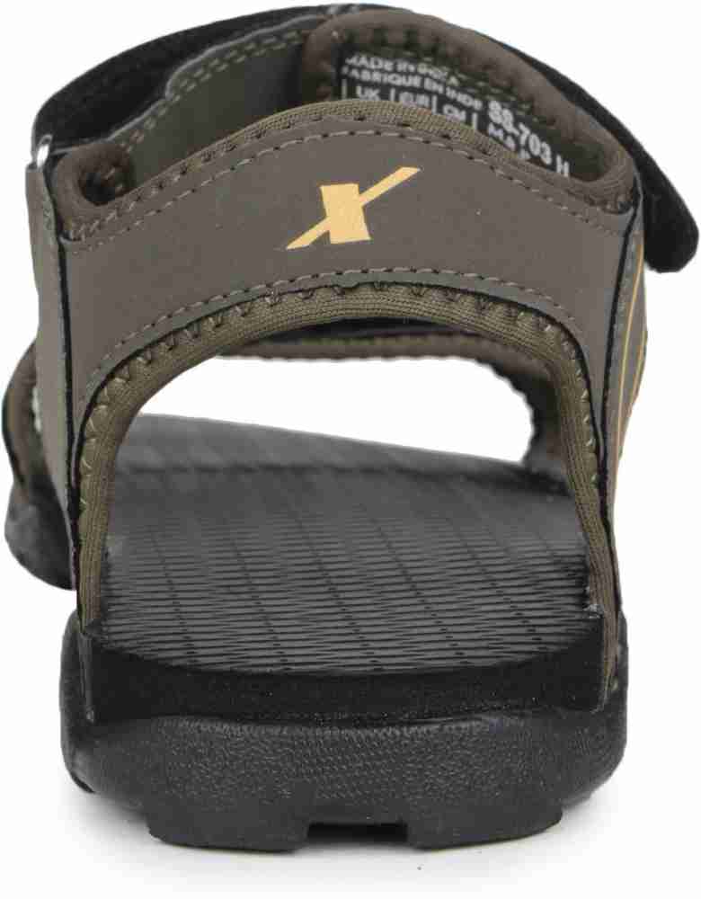 Sparx Sparx Men SS 703 Olive Yellow Floater Sandals Men Olive