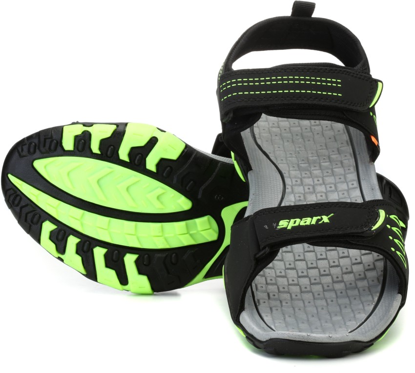 Sparx SS 805 Men Black Green Sports Sandals