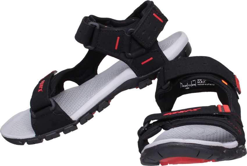 Sparx Sparx Men SS 483 Black Red Floater Sandals Men Black Red