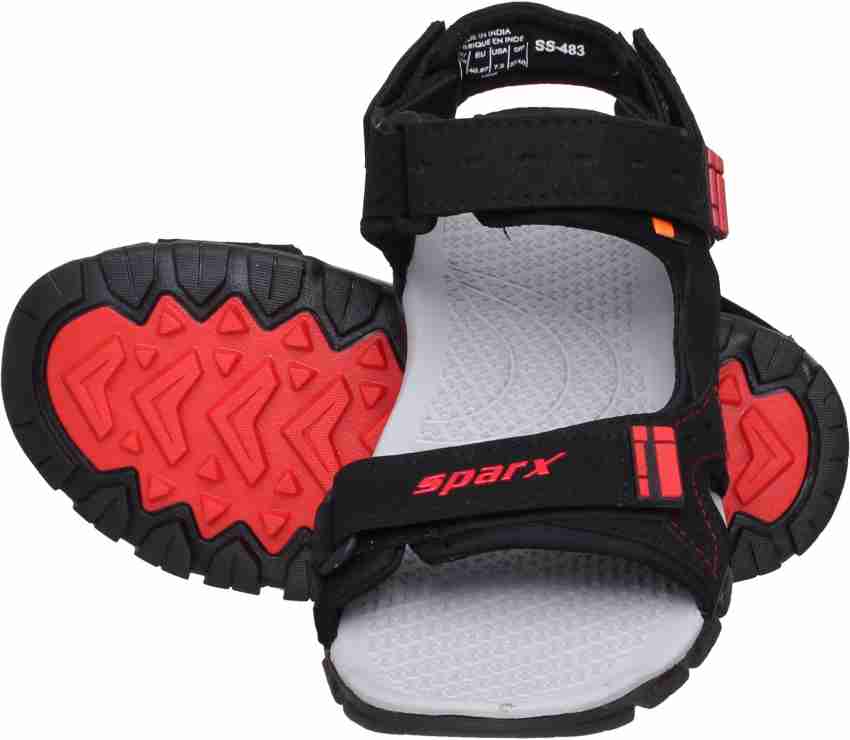 Sparx Sparx Men SS 483 Black Red Floater Sandals Men Black Red