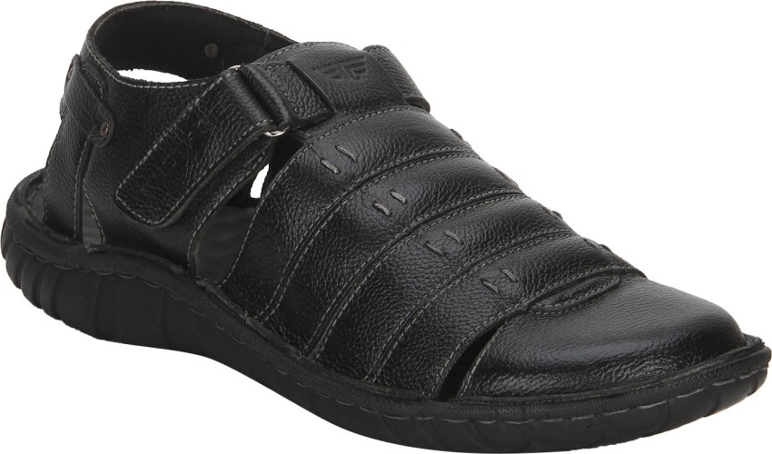 Red tape store men black sandals