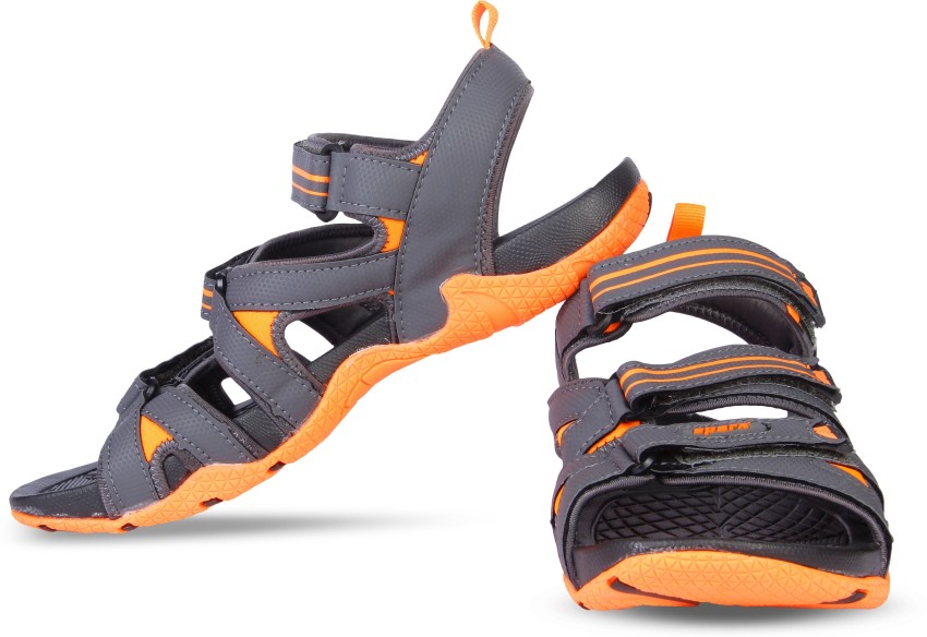 Sparx SS 493 Men Grey Orange Sandals