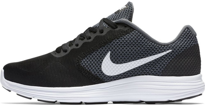 Nike mens revolution 3 grey black orange sale