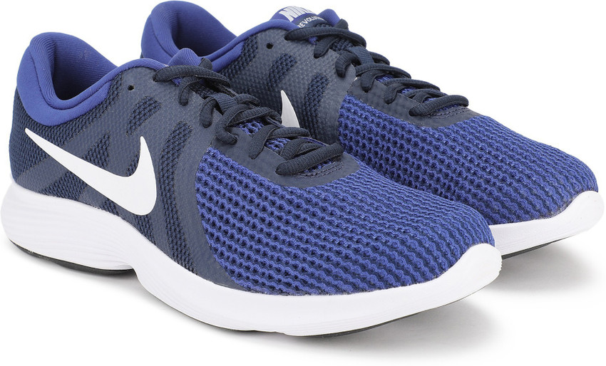 nike men's revolution 4 blue running shoes