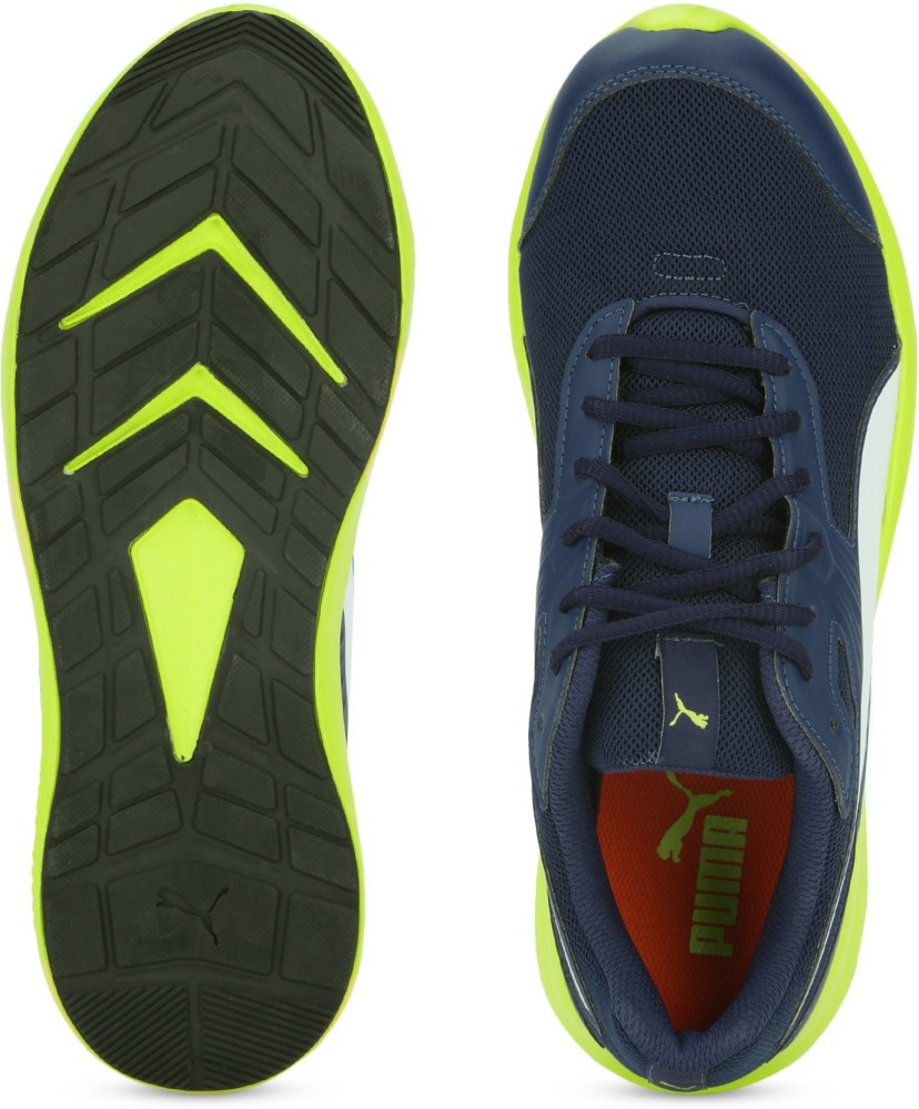 PUMA Escaper Mesh Running Shoes For Men Buy Blue Depths Nrgy Yellow Color PUMA Escaper Mesh Running Shoes For Men Online at Best Price Shop Online for Footwears in India