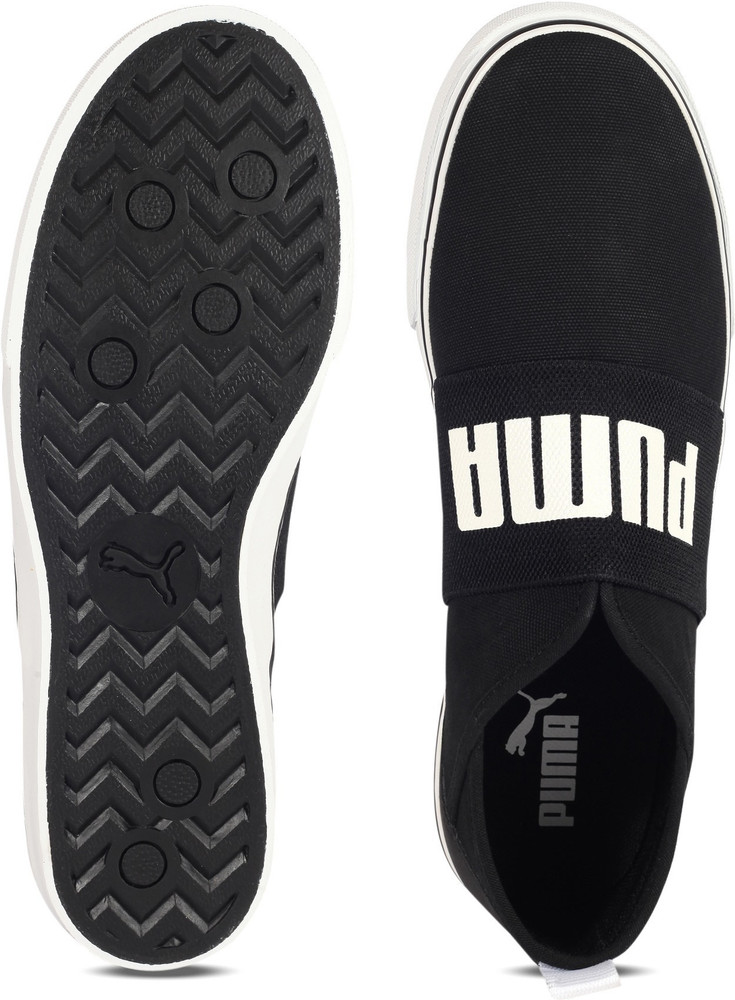 Puma milano slip on sneakers black store