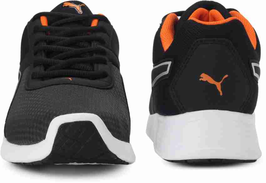 Puma kor sneakers hotsell black orange