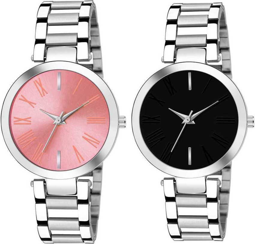 Silver chain watches for girls discount