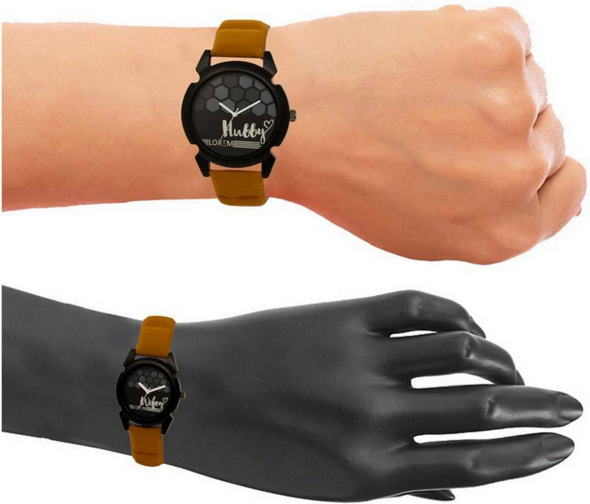 LOREM LR 32 235 Couple Watches With Attractive Hubby Wifey Brown