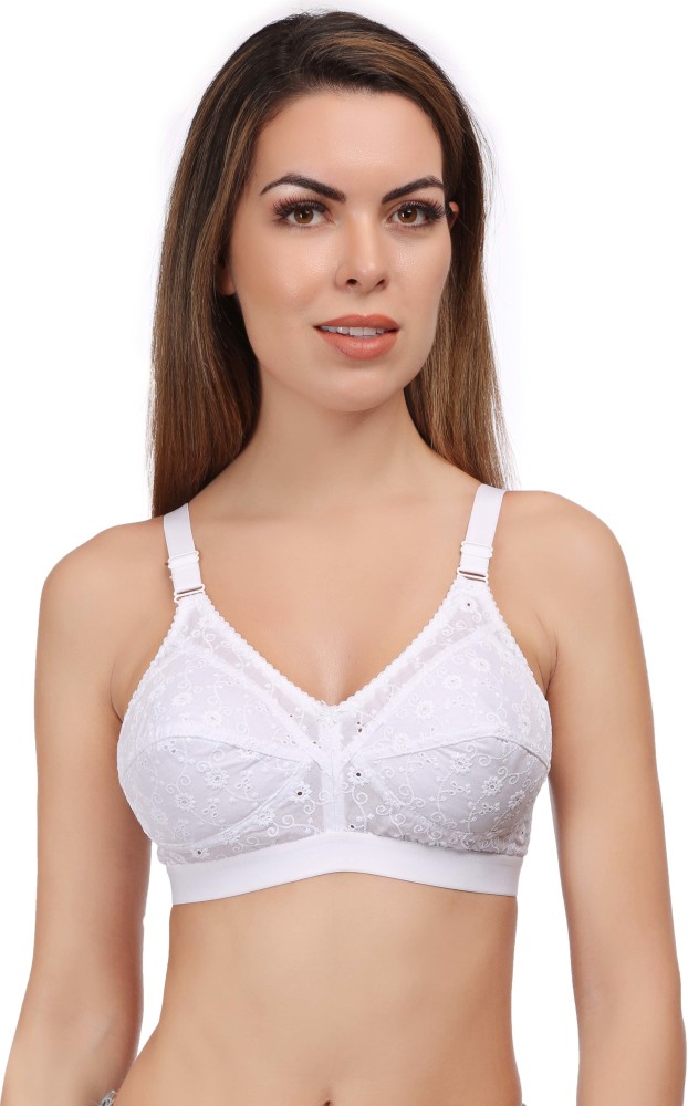 Buy Eve's Beauty Women White 36D Full Coverage Cotton Bra (36D) Online at  Best Prices in India - JioMart.