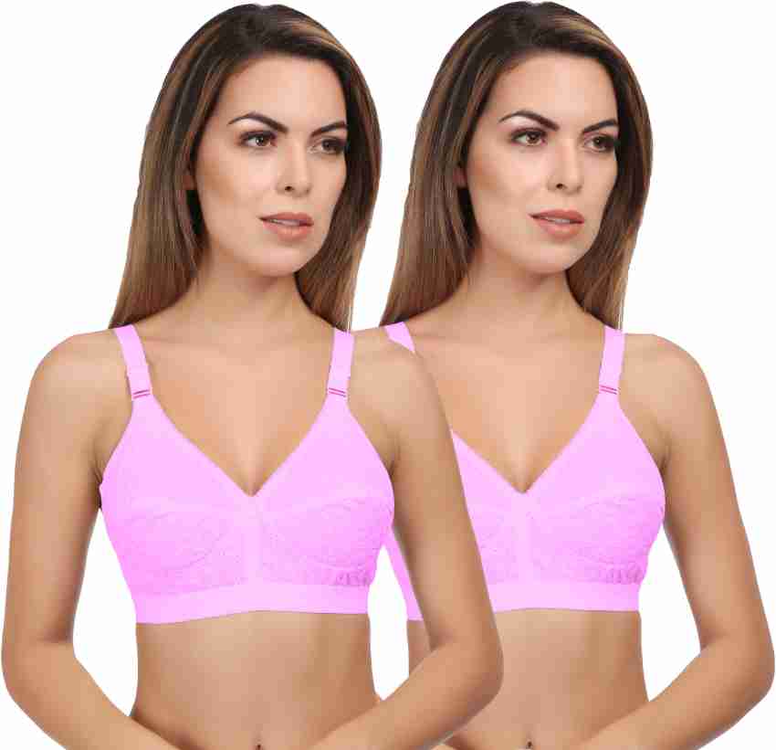 Buy Eve's Beauty Women Pink 32D Full Coverage Bra (32D) Online