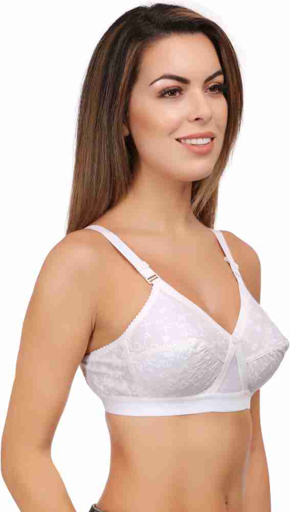 Buy Eve's Beauty Women White 36D Full Coverage Bra (36D) Online at