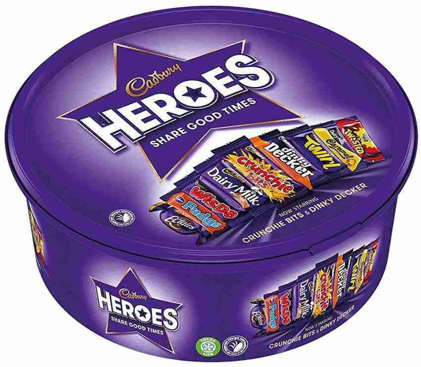 Cadbury Heroes Assortment Chocolates Tub 600g Bars Price in India