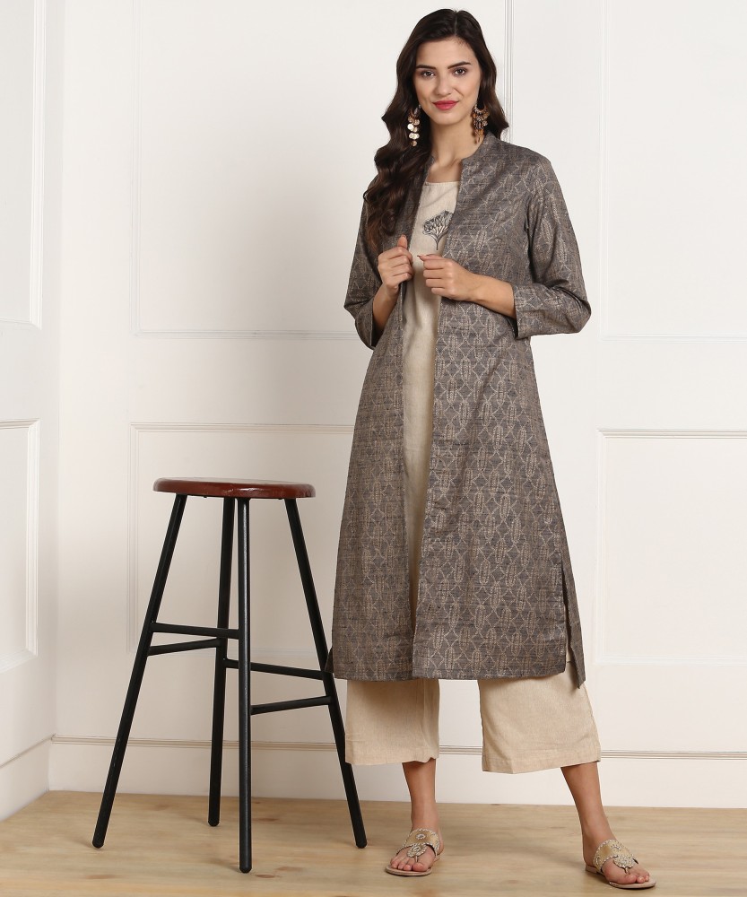 BIBA Women Kurta Palazzo Ethnic Jacket Set Buy BIBA Women Kurta