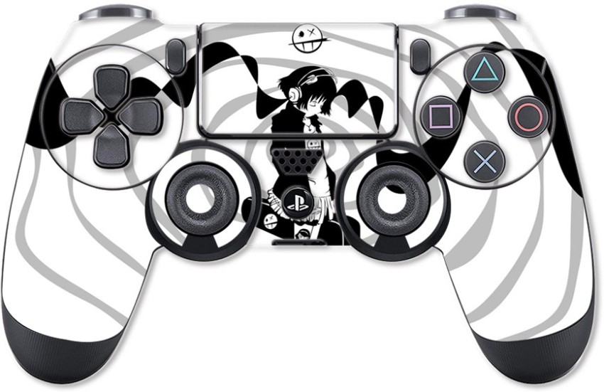 GADGETSWRAP PS4C1140  Printed anime girl headphones black and white music  Skin For PS4 Controller With Matte Lamination Gaming Accessory Kit   GADGETSWRAP  Flipkartcom