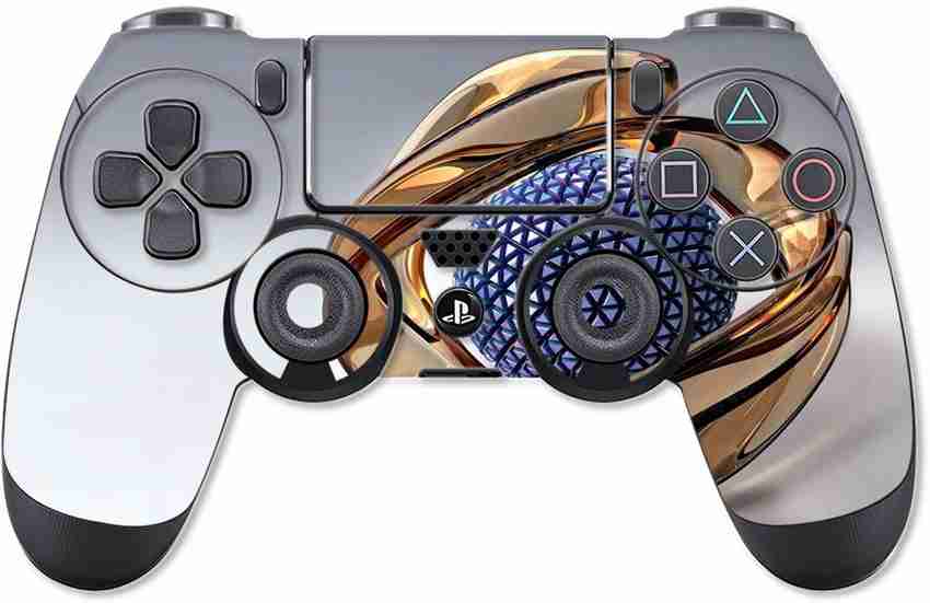GADGETSWRAP PS4C1652 Printed Blue Sphere Golden ARC Skin For PS4